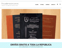Tablet Screenshot of encuadernacion.com.mx